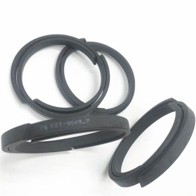 China Carbon Fiber High Pressure Piston Seals 95x9.7 KZT Black for sale