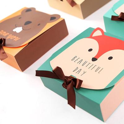 China Recyclable Custom Cute Animal Shape Paper Sweet Candy Packaging Gift Box Eco Friendly for sale