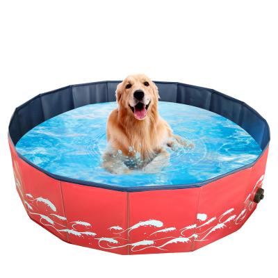 China Quality Durable Collapsible Collapsible Pet Pool Dogs Large Quality Guaranteed Swimming Pool For Dogs Cats And Kids for sale