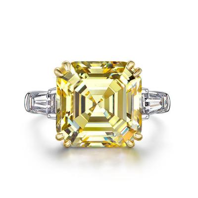 China ANSTER CLASSICS Customize / Stock Jewelry 925 Sterling Silver Asscher Cut Top Quality Engagement Rings for sale