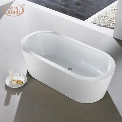 China XD-06201 Double Side Skirt (Left Skirt) Freestanding Acrylic Portable Bathtub For Adults for sale