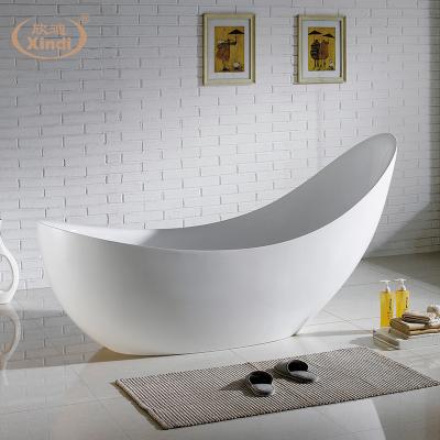 China XD-06212 Large Banana Freestanding Acrylic Shape Bathtub White Foot Bath for sale