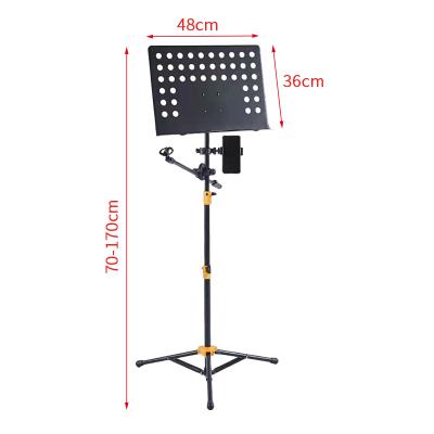 China Live Microphone Stand Four In One Wholesale Professional Lifting Music Stand Promotion Price Keyboard Metal+Ppe Music Stand For Musical Instruments for sale