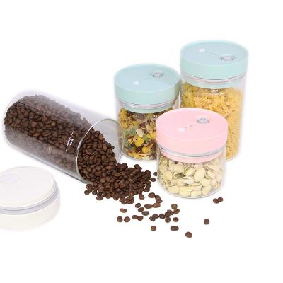 China Freshness Preservation Coffee Storage Smart Vacuum Hot Selling Glass Jar for sale