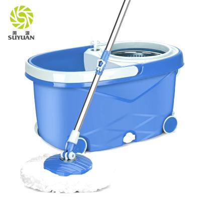 China Durable Spray Water Absorption Microfiber Wheel Telescopic Broom for sale