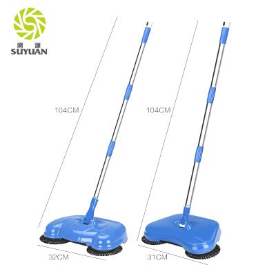 China Home Cleaner Road Brush Street Roller Sweeps Magic Household Spin Broom Dust Floor Sweeper for sale