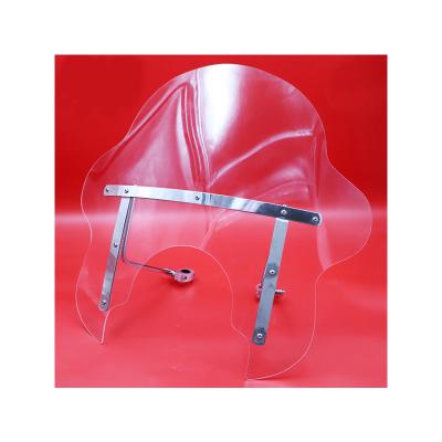 China Motorcycle Plastic Universal Windshield Motorcycle Front Windshield For Harley Windscreen for sale