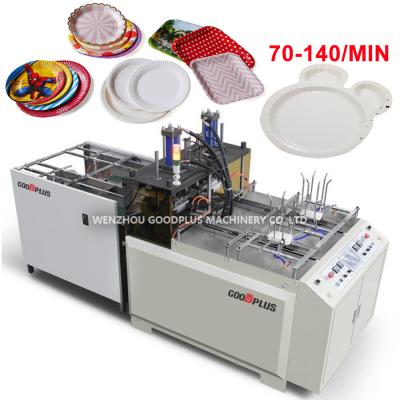 China Hotels Machinery Small Plate And Industrial Paper Plate Making Machine for sale