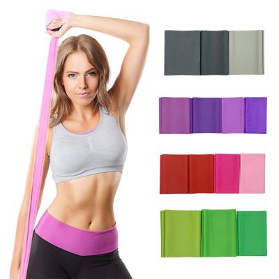 China Portable Sports Aids Elastic Long Latex Traction Stretch Band Fitness Gym for sale