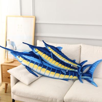 China Free Sample New Arrival Custom Plush Sea Fish Fast Plush Soft Wholesale Blue Marlin Plush Toys OEM Fashion for sale