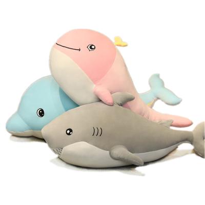 China Giant Plush Giant Bite Shark Plush Toy Stuffed Cute Animal Reading Funny Soft Pillow Big Soothe Cushion Doll Gift for Kids Baby for sale