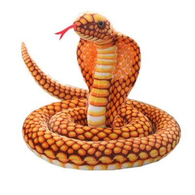 China Best Quality and Low Price Christmas Elf Plush Animated Snake Cobra Soft Toy Stuffed Spot Fast Delivery Goods for sale