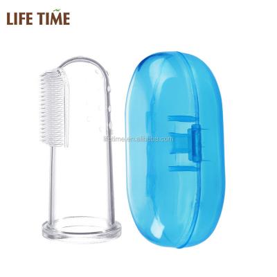 China Baby Care Baby Thumb Silicon Oral Clean Toothbrush Baby Finger Toothbrush for sale