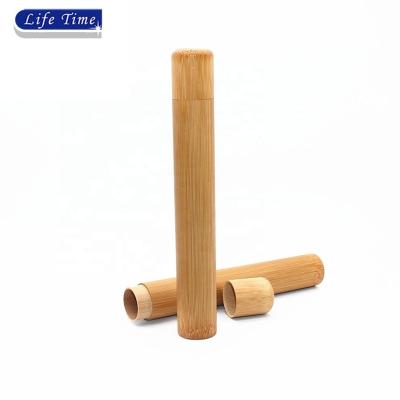 China China Eco - Friendly Natural Bamboo Tubes Packaging , Bamboo Toothbrush Holder for sale