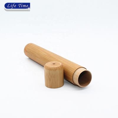 China Eco Friendly Hand Made China Craft Travel Storage Case Portable Natural Bamboo Tube for sale