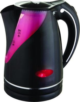 China 360 degree rotation base 2.5 liter large capacity plastic electric kettle with led light, colorful and mixed packaged adjustment for South America county. for sale