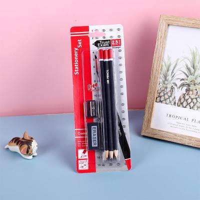 China 100% Eco-friendly Sketch 2B Pencil Stationery Supplies 8pcs Student Painting Writing Pencil Sets for sale