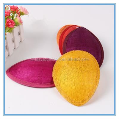 China High Quality Customized Character Dye Tear Drop Shape Fascinator Hat Base for sale