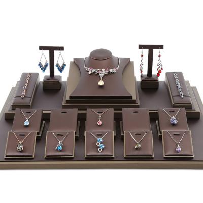 China Luxury Morden Earing Necklace Wedding Women Jewelry Display Set For Jewelry Display for sale