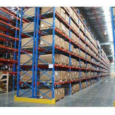 China Corrosion Protection Warehouse Gravity Pallet Rack Double Deep Stacking Racking for sale