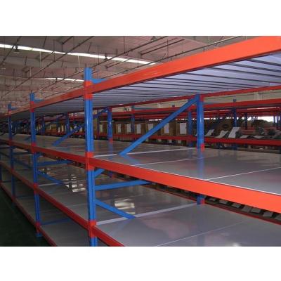 China Easy To Assemble Light Duty Steel Materials Longspan Shelving Racking for sale