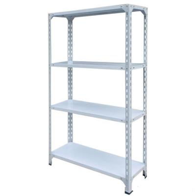 China Easy Assembly Light Duty Warehouse Storage Steel Angle Slotted Shelving for sale