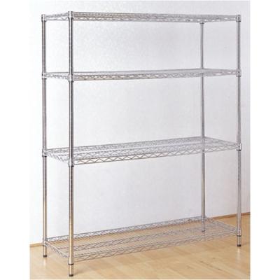 China Adjustable Corrosion Protection 5 Tier Chrome Plating Cabinet Wire Shelving For Kitchen Tableware Wire Shelving Rack for sale