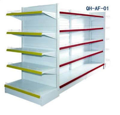 China Double Sided Light Duty Supermarket Shelves Supermarket Equipment Gondola Shelving for sale