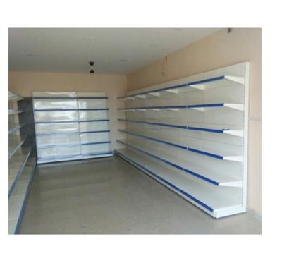 China Available Single Side And Double Side Double / Single Side Supermarket Shelving , Steel Shelves Supermarket Rack Display for sale