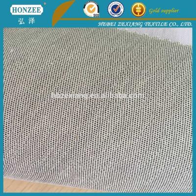 China Mono Adhesive Fusible Woven Filament Interlining Fabric For Hat for sale