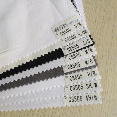 China Adhesive HDPE Coated Woven Interlining For Shirt Collar for sale