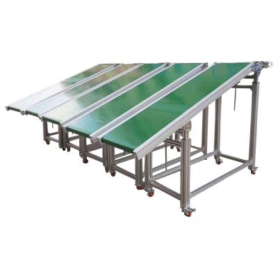 China Factory direct sales heat resistant can be customized small speed motor PVC belt conveyor system roller transmission belt industrial conveyor for sale