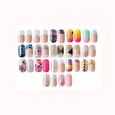 China DIY Artificial Nail Art Fashion Adhesive Child Nail Tips/Kids Nail Art Maker/Child Press On Nails for sale