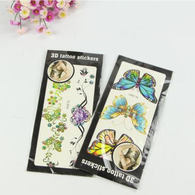 China Temporary Popular Safe Temporary 3D Tattoo Sticker Custom for sale