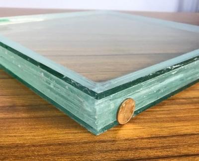 China Yard Clear PVB SGP Tempered Laminated Glass Supplier for sale