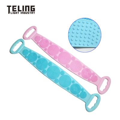 China Clean Silicone Extended Back Scrubber Scrub Bath Towels for sale