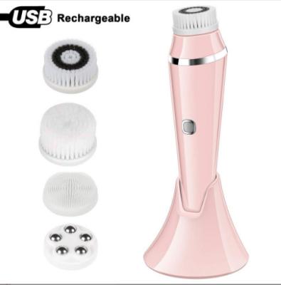 China Other New Electric Face Remover 4 in 1 Waterproof Silicone Face Brush for sale