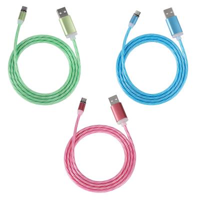 China For iPhone etc Fast Charging LED Light USB Magnetic Charging Flowing Cable. 2.4A of Huawei P30 from oneplus for sale