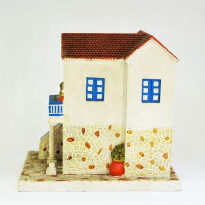 China Holland Custom Building Shape Resin Statue Home Decoration House Statue Mold for sale