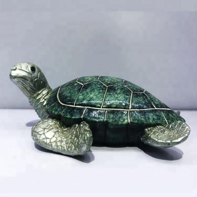 China World Handmade Turtle Statue Figurine Sea Turtle Resin Animal Sculpture for sale