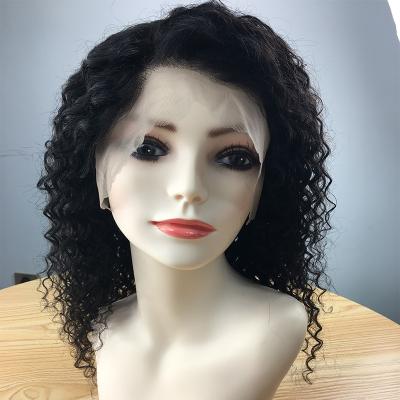 China Jerry Curl Cheap Cuticle Aligned Virgin Brazilian Hair Jerry Curly Lace Frontal Wigs for sale