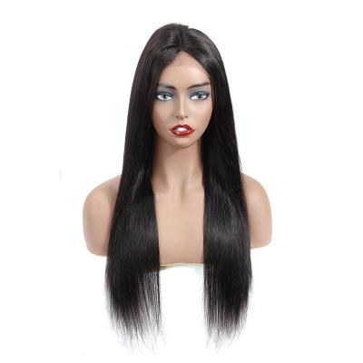 China Hot Sale Virgin Hair 4x4 Silky Straight Unprocessed Peruvian Lace Headband Straight Wave Wig for sale