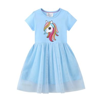 China Factory Price Regular Tulle Dress Kids Girl Party Little Girls Summer Dresses Girl for sale