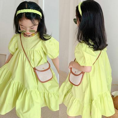 China Anti-wrinkle new summer kids dresses for girls cutie design one piece for sale