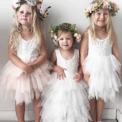 China Anti-wrinkle 2-6 years old lace up sleeveless princess kids developed by Party Pageant Prom dress for veiled girls wedding even dress for sale