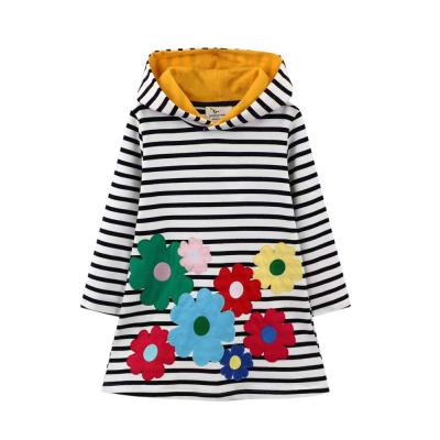 China Factory New Design OEM Casual Cotton 100% Hooded Sweatshirt Dress Dresses With Hood for sale