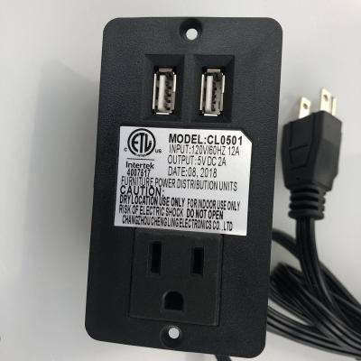 China Hospital / Home USB Plug Sofa Charger CL0501 For Furniture Sofa for sale