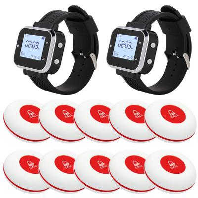 Κίνα Waterproof Hotel CATEL Watch Receiver Restaurant Radio Paging System Call Button Bell for Waiter Service Customer Pager προς πώληση