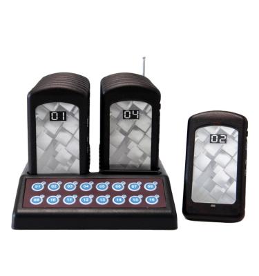 中国 Restaurant Fast Food Truck Restaurant Guest Paging System 16 Piece Restaurant Call Coaster Wireless Pagers For Kitchen Waiter 販売のため