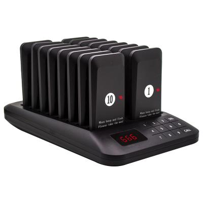 China CATEL Restaurant Paging System Server Wireless Pagers 16 Pagers 1 Keypad Transmitter JT911S for sale